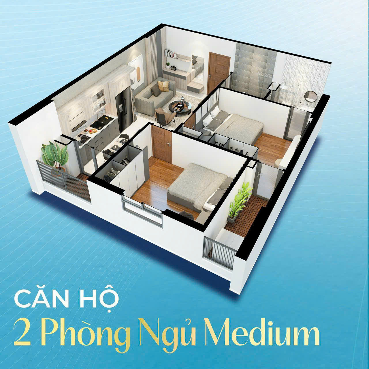 Chung cư Bình An 2 ngủ - 2 vệ sinh Đông Nam -1.25 tỷ - Ảnh 3